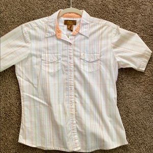 Women’s Western pearl snap short sleeve shirt